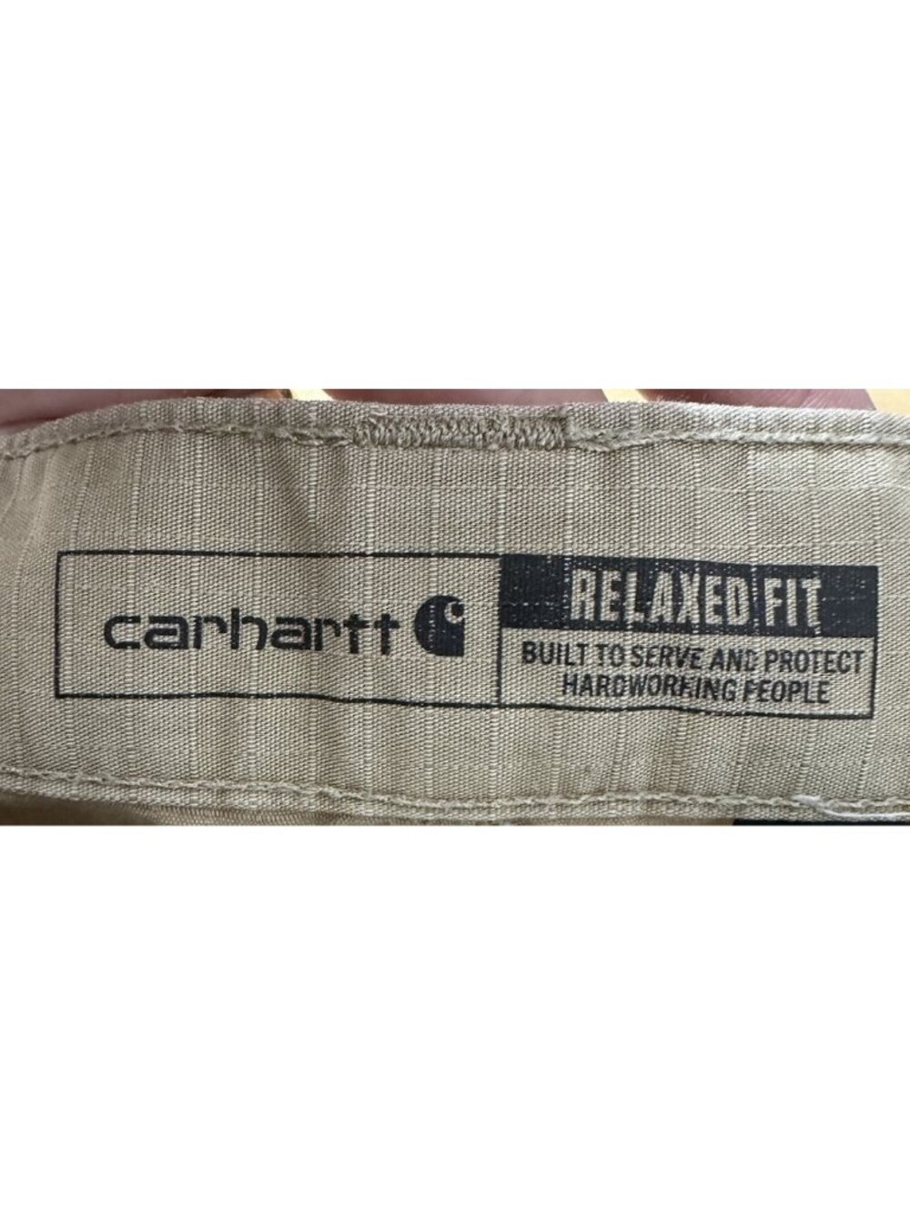 Carhartt Relaxed Fit Mens 42X34 Force Ripstop Cargo Work Pants Beige - Picture 3 of 6